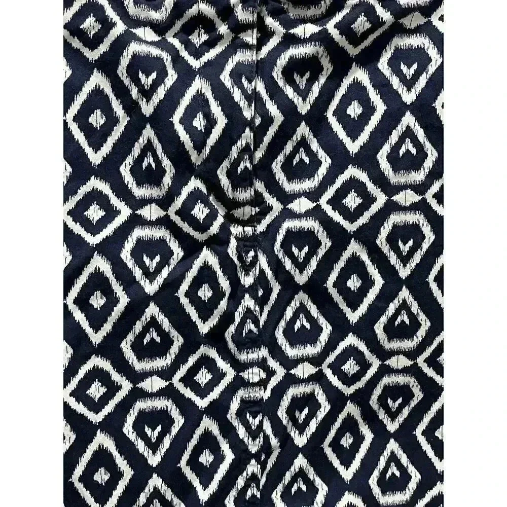 Karen Scott Navy Print‎ Skort Size 14